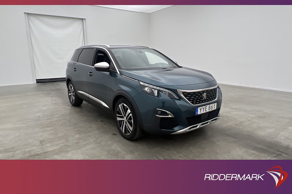 Peugeot 5008 2.0 BlueHDi 180hk GT 7-sits Kamera Navi Elstol