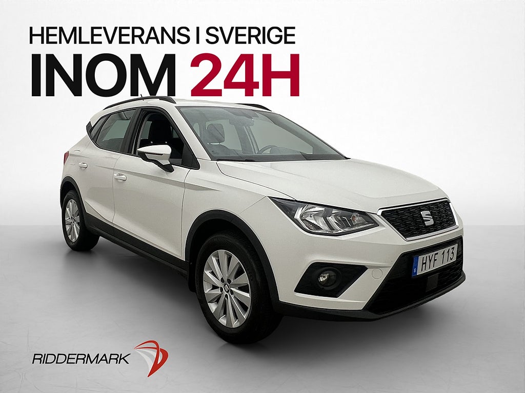 Seat Arona 1.0 TSI 95hk Style P-Sensorer Bluetooth 0.49 l/m