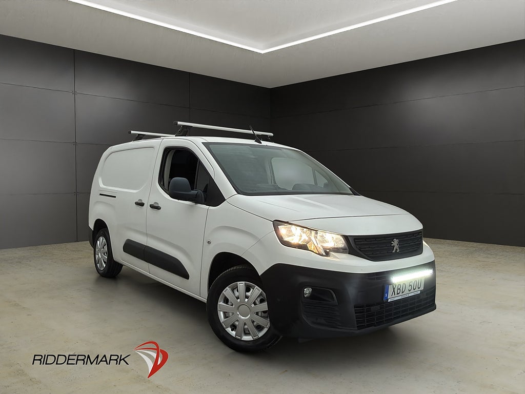 Peugeot Partner L2 Ny-Kamrem Värmare Drag V-Inr CARPLAY Moms