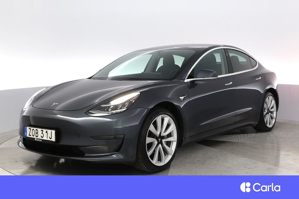 Tesla Model 3 Long Range AWD FSD Pano 19" Drag V-Hjul