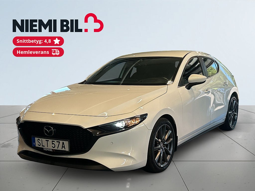 Mazda 3 2.0 M Hybrid Kamera/MoK-Värm/S&V-Hjul/HuD/Navi/ACC/BLIS