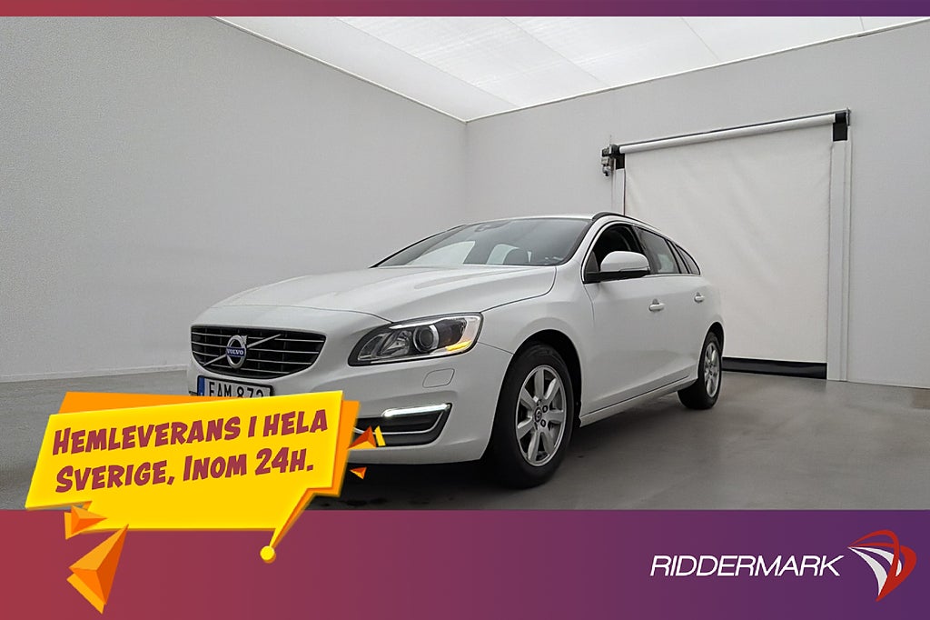 Volvo V60 D3 136hk Momentum Dragkrok MOMS Sensorer Bluetooth