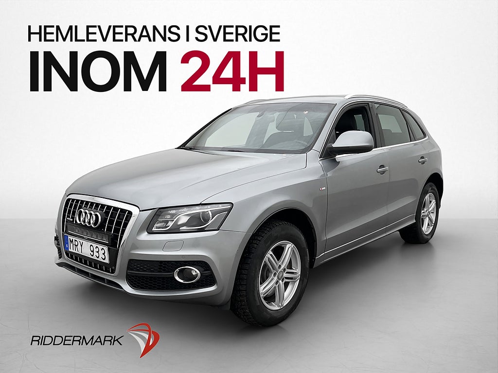 Audi Q5 3.0 TDI 239hk V6 Quattro S Line Värmare Pano Drag