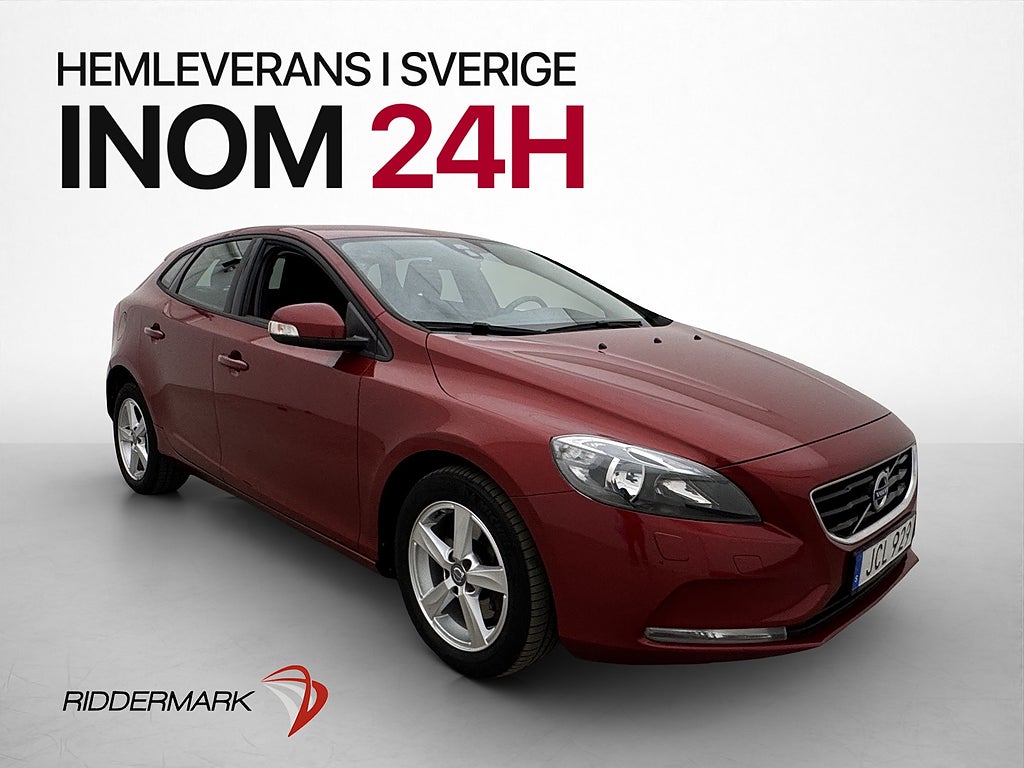 Volvo V40 T2 122hk Kinetic Värmare Farthållare P-Sensorer