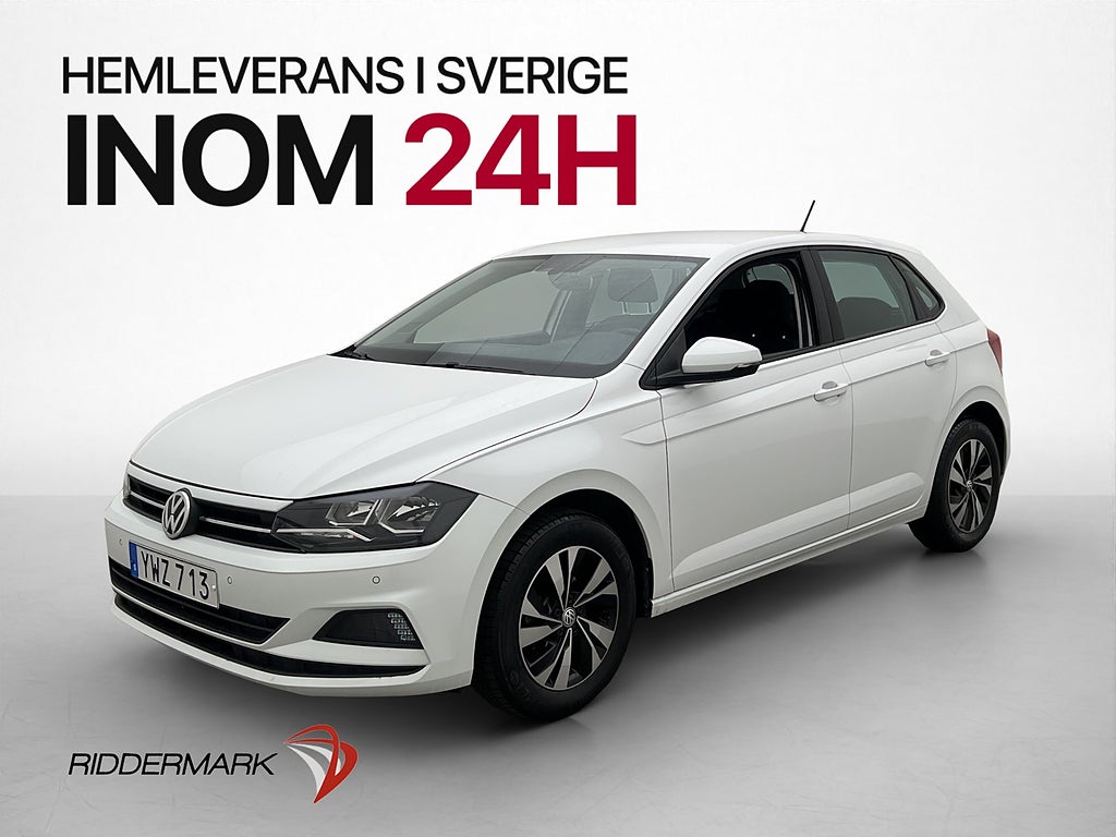 Volkswagen Polo 1.0 TSI 95hk P-Sensorer Bluetooth ISOFIX