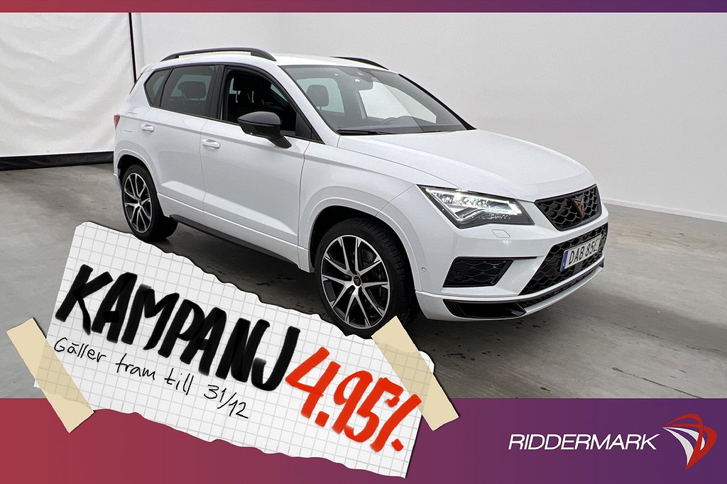 Cupra Ateca 2.0 4D 300hk Beats Cockpit 360° Nav 4,95% Ränta