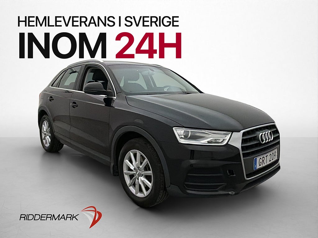 Audi Q3 2.0 TDI 150hk Skinn/Alcantara Farthållare Dragkrok
