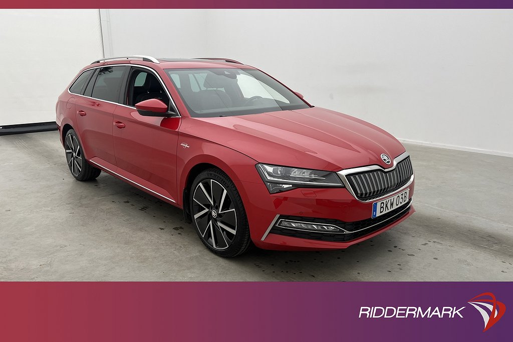 Skoda Superb iV Plug-in 218hk L&K Pano Cockpit Drag MOMS