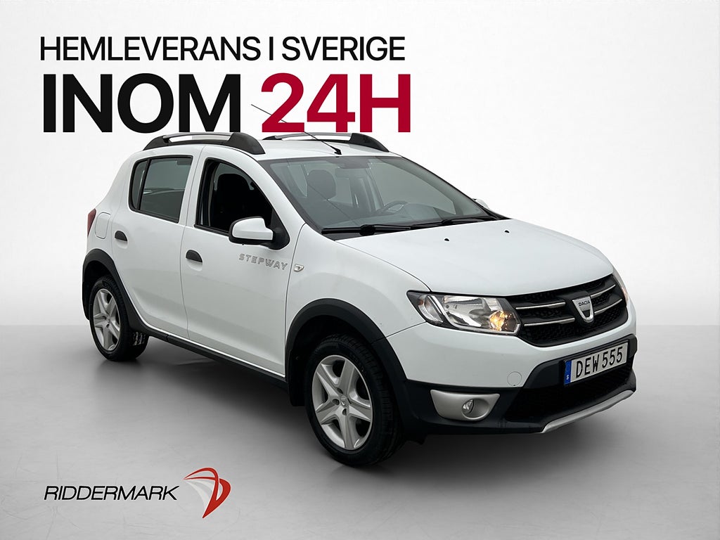 Dacia Sandero Stepway 90hk M&K-Värmare Navi P-Sensorer Drag