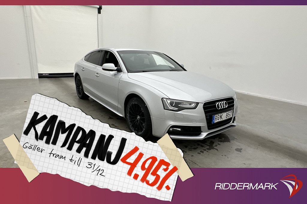 Audi A5 Sportback 2.0 TDI Quattro S-Line Sensor 4,95% Ränta