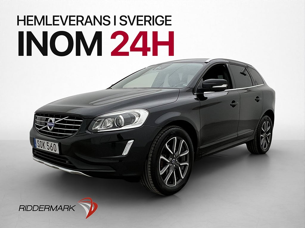 Volvo XC60 D4 AWD Ocean Race Pano Drag Värmare Kamera Skinn