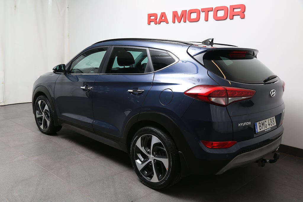 Hyundai Tucson 1,6 T-GDI 177hk Premium AWD Aut Pano Skinn Motorv Drag 2017