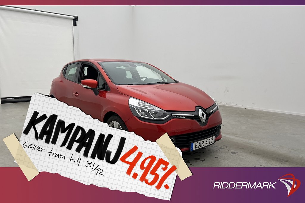 Renault Clio 0.9 TCe 90hk Navi Bluetooth 4,95% Ränta