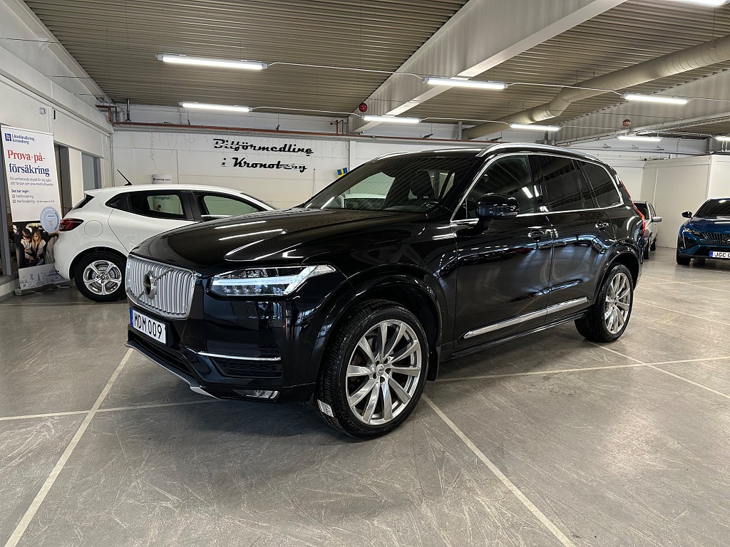 Volvo XC90 D5 AWD Inscription Värmare Dragkrok Kamera Navi Pilot