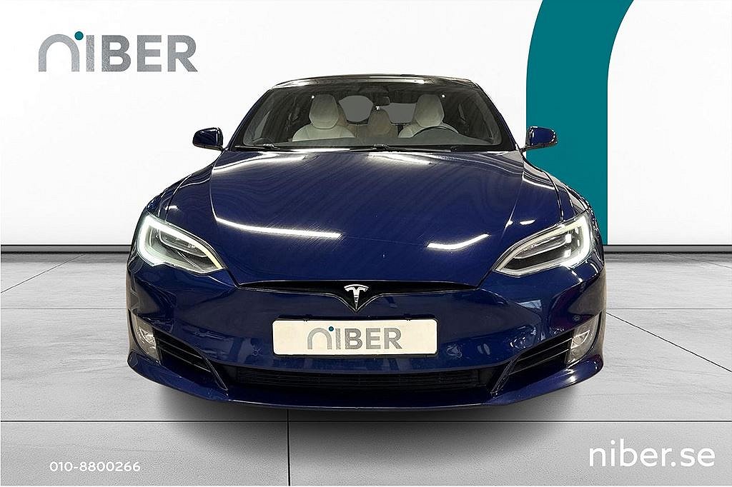 Tesla Model S 100D, Autopilot, luftfjädring, Vit läder, fr 2,95%