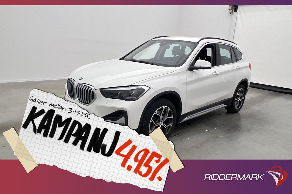 BMW X1 sDrive20i 192hk X-Line HUD Navi Halvsk 4,95% Ränta