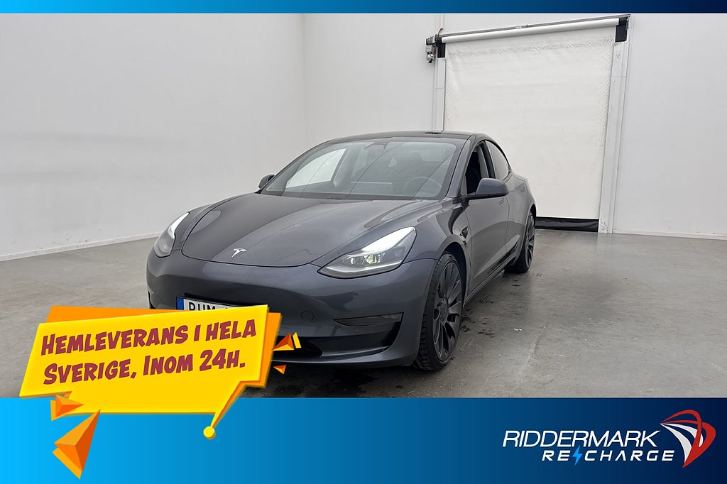 Tesla Model 3 Performance Autopilot Rattvärme En-Brukare