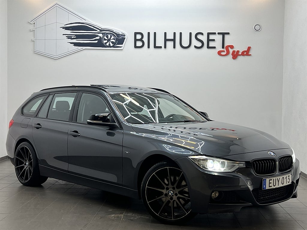 BMW 328 i xDrive 245hk Sport line Pano/HK/Navi/Läder/M-ratt/Krok/19"Fälg