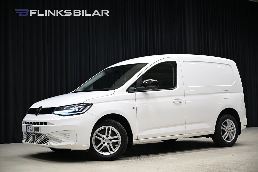 Volkswagen Caddy DSG 122HK Nedlackad|LED|GPS|Backkamera|EnÄgare|Leasbar