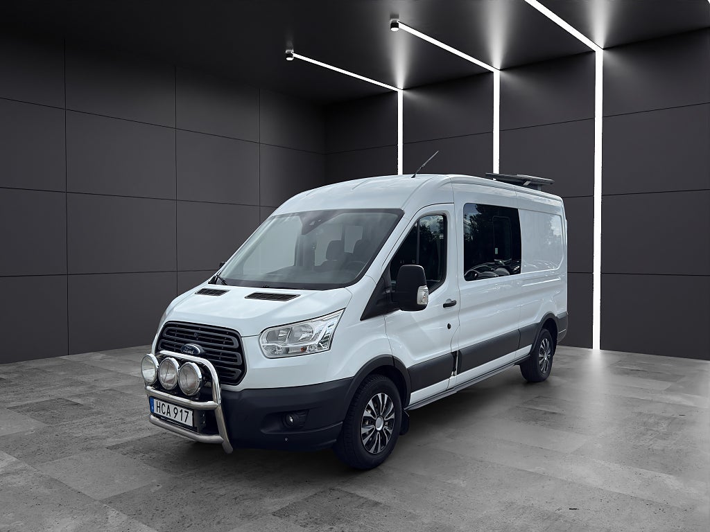 Ford transit 350 Crew Van 2.2 TDCi Euro 5|7-SITS|AC|DRAG|BAKKAMERA|
