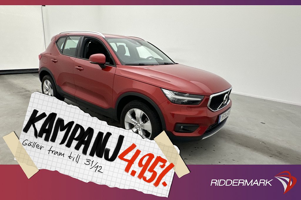 Volvo XC40 D3 150hk Momentum D-Värmare VOC Na 4,95% Ränta