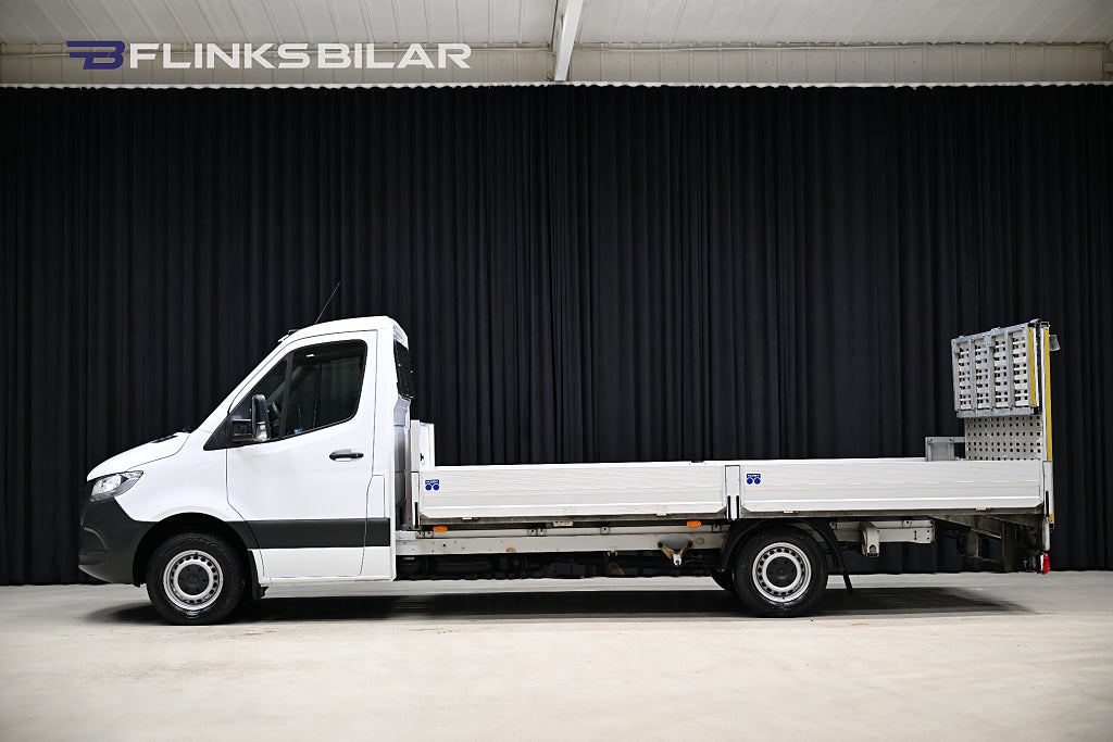 Mercedes-Benz Sprinter 314 314 CDI 143HK Förlängt-flak|Lastar1108kg|Vinsch|Ramp