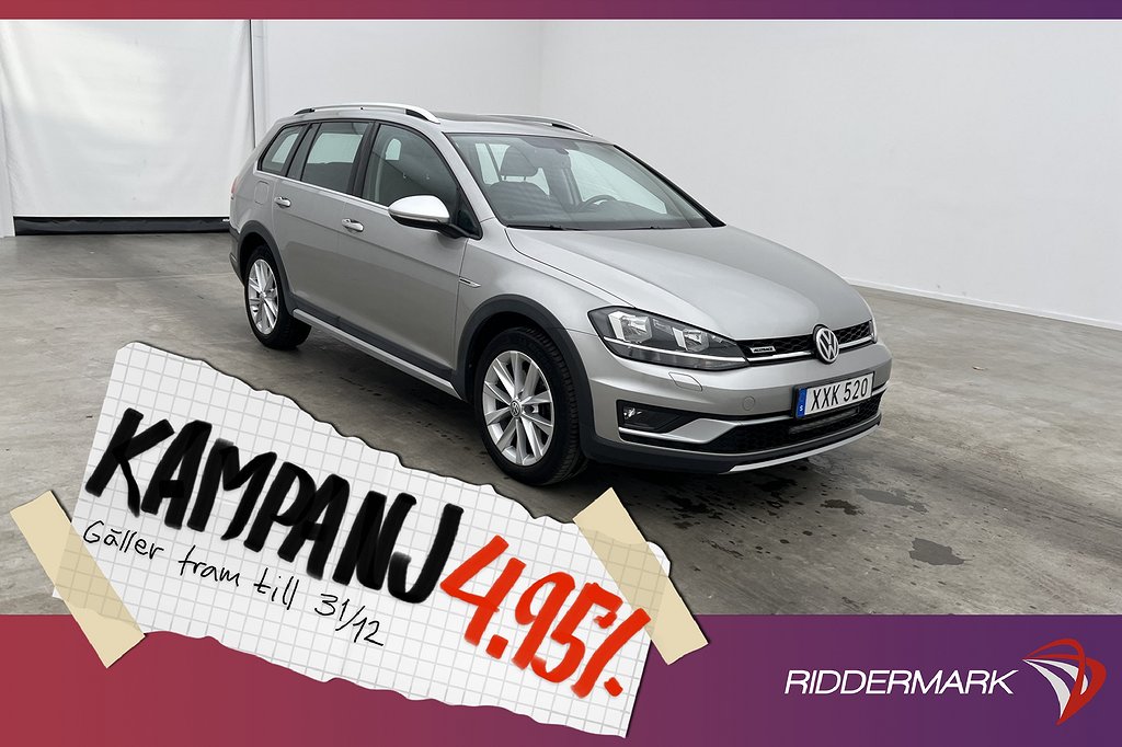 Volkswagen Golf Alltrack TSI 4M 180hk En-Bruk Pa 4,95% Ränta