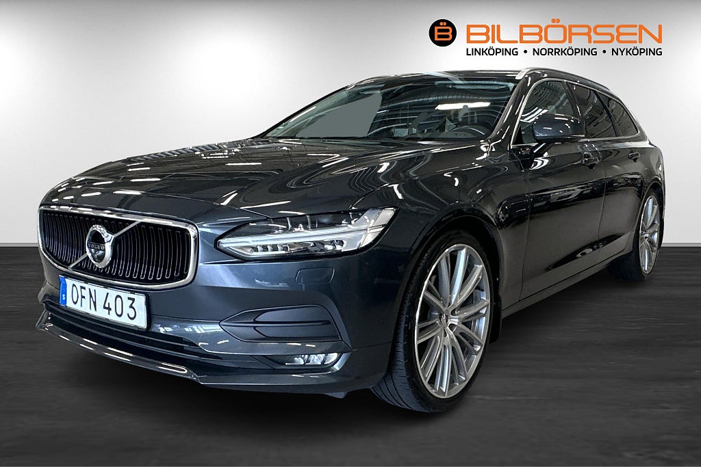 Volvo V90 D5 AWD Business Adv (Drag, 360°, Pano, Minne, HUD)