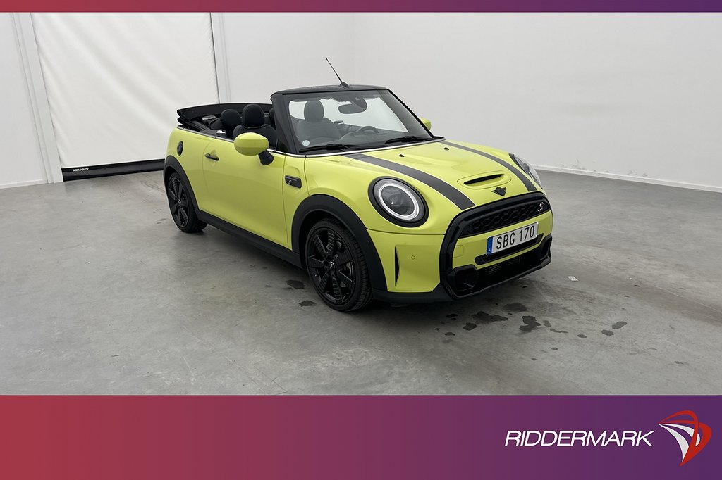 MINI Cooper S Cabriolet 178hk Maximise H/K Kamera Navi Skinn