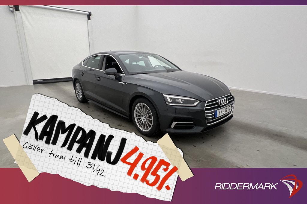 Audi A5 Sportback TFSI 190hk Proline Sensorer 4,95% Ränta