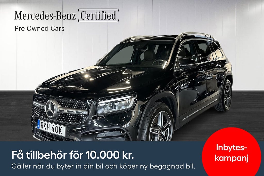 Mercedes-Benz GLB 200 AMG Panorama 7-sits Dragkrok Värmare Moms 