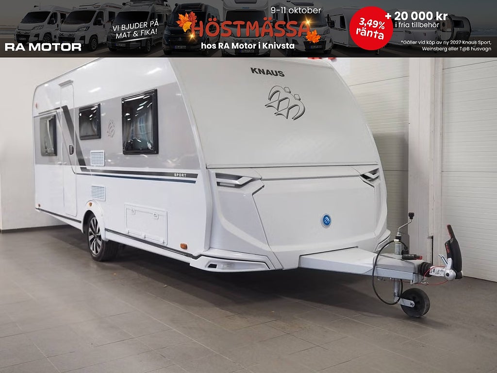 Knaus Sport 500 EU DEMOUTFÖRSÄLJNING 1759:-/mån I Design-Paket I Golvv