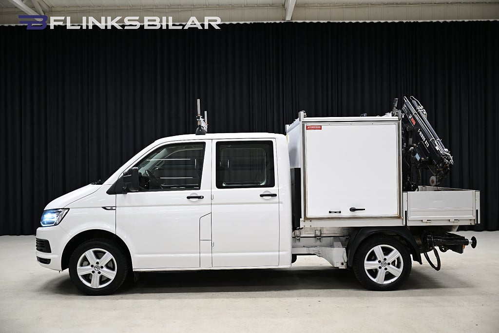 Volkswagen Transporter 4Motion DSG 204HK Dubbelytt|Halvskåp|Kranbil|V-Inredd