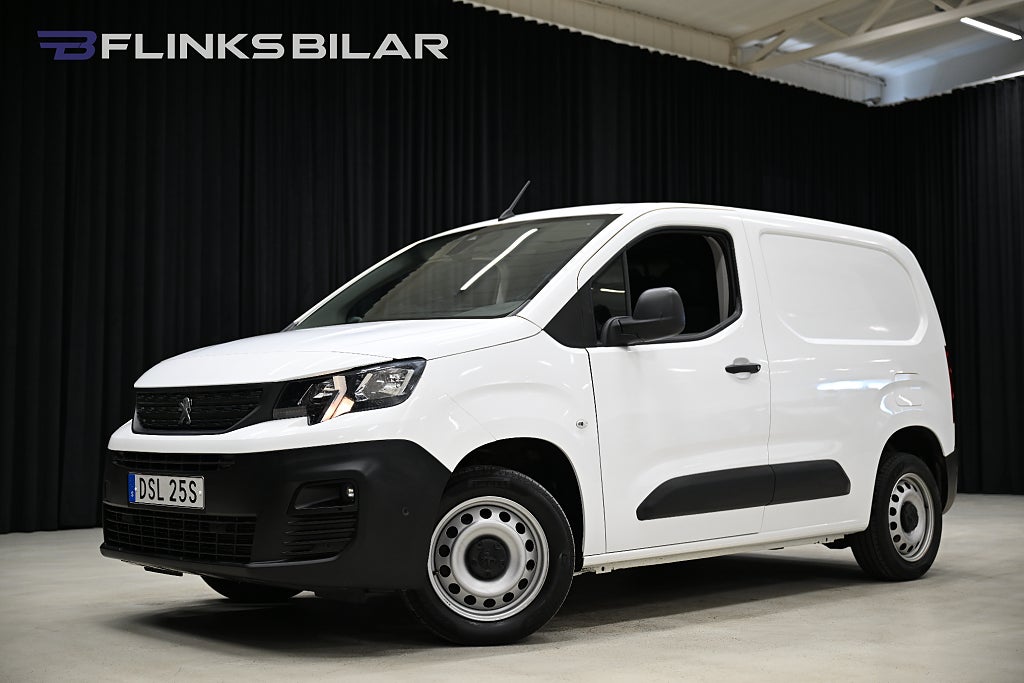 Peugeot Partner 1.5 BlueHDi 102HK Drag|Värmare|PDC|3-Sits|Leasbar