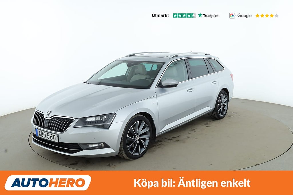 Skoda Superb Kombi 2.0 TDI L&K 4x4 / Canton, Värmare, Panorama