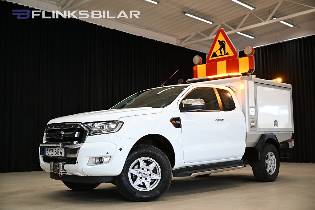 Ford ranger 160HK Automat|Servicebil|Kåpa|Inredd|Vinsch|Moms|SeUtr!