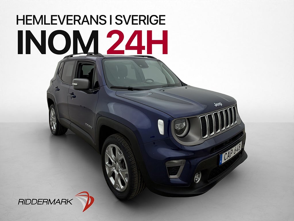 Jeep Renegade 4xe 190hk Limited Kamera Rattvärme Adapt-Fart