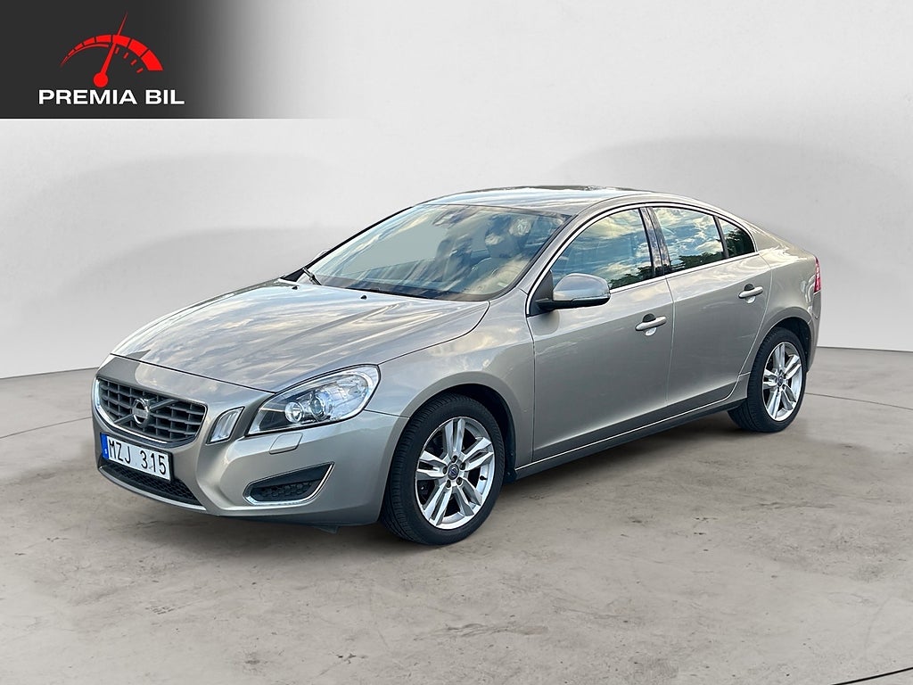 Volvo S60 T5 Powershift 240hk Summum 1 ägare Fullservad Skinn Els