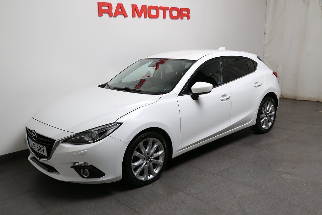 Mazda 3 2,2 DE SKYACTIV-D Optimum Aut Head-up BOSE Skinn Drag 2015