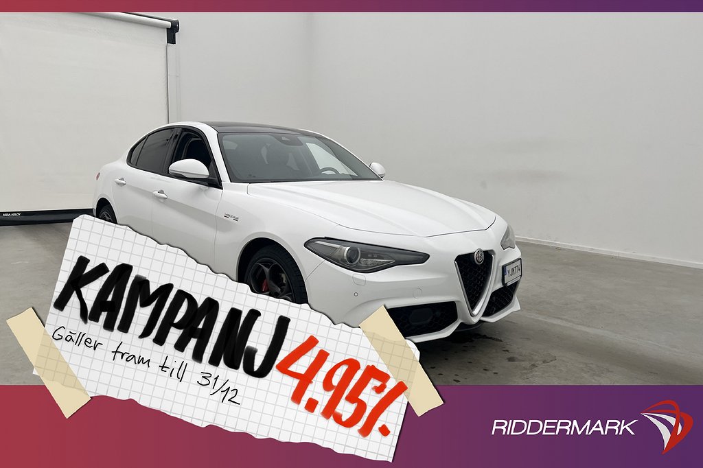 Alfa Romeo Giulia Turbo Q4 AWD 280hk Veloce Pa 4,95% Ränta