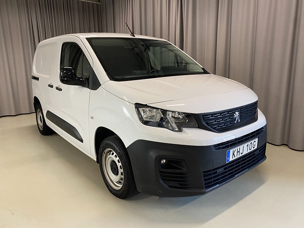 Peugeot Partner L1 1.5 BlueHDi 100hk Manuell. Värmare med fjärrstart.