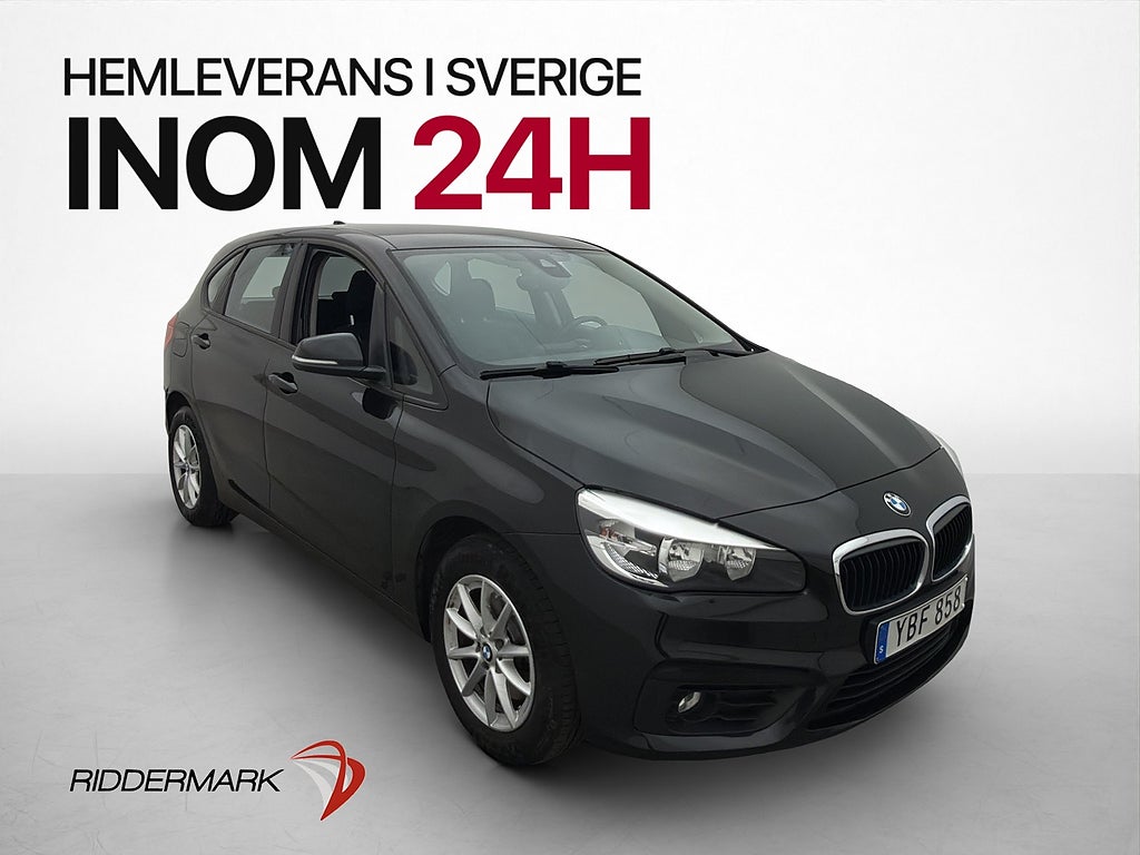 BMW 218i 136hk Advantage Keyless P-Sensorer Bluetooth