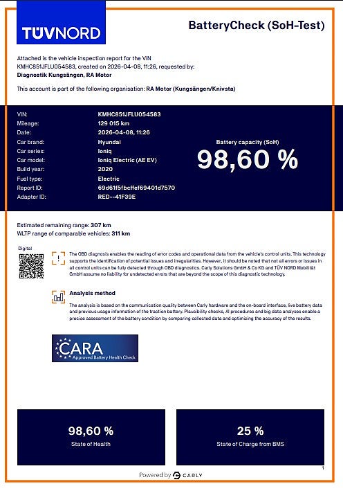 Hyundai IONIQ Electric 38.3 kWh Premium Plus | Navi | Infinty | B-Kam 2020