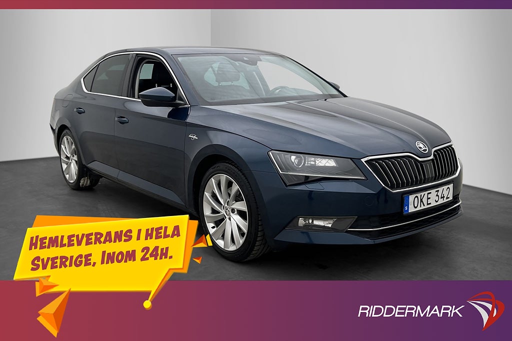 Skoda Superb 1.8 TSI L&K Värmare Kamera Dragkrok Canton