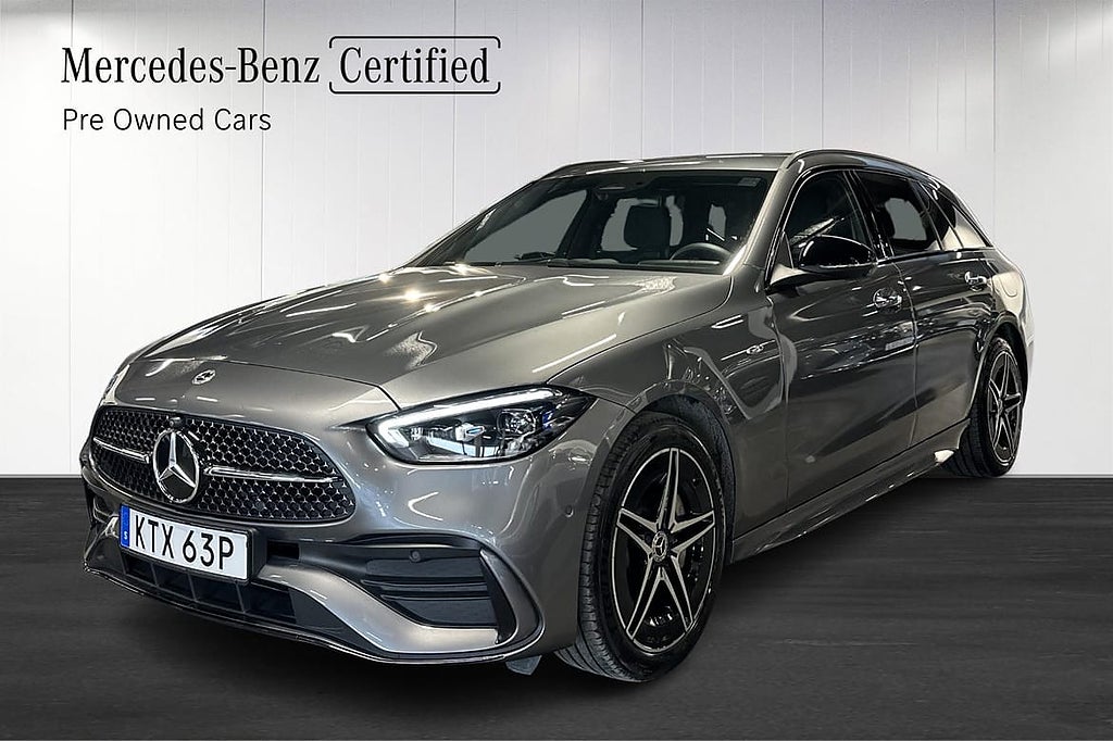 Mercedes-Benz C 300 T e AMG Dragkrok Distronic Carplay 360° Moms