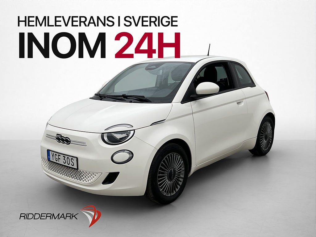 Fiat 500E 95hk 23.7kWh Keyless Bluetooth Lane Assist AC