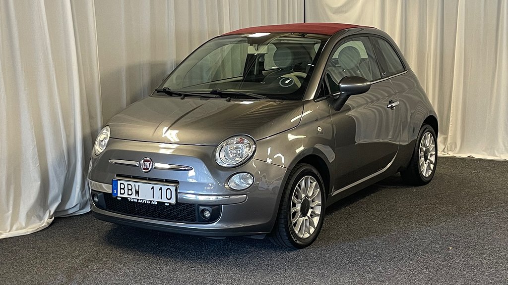 Fiat 500C 1.2  Lounge Cab Park-Sensorer