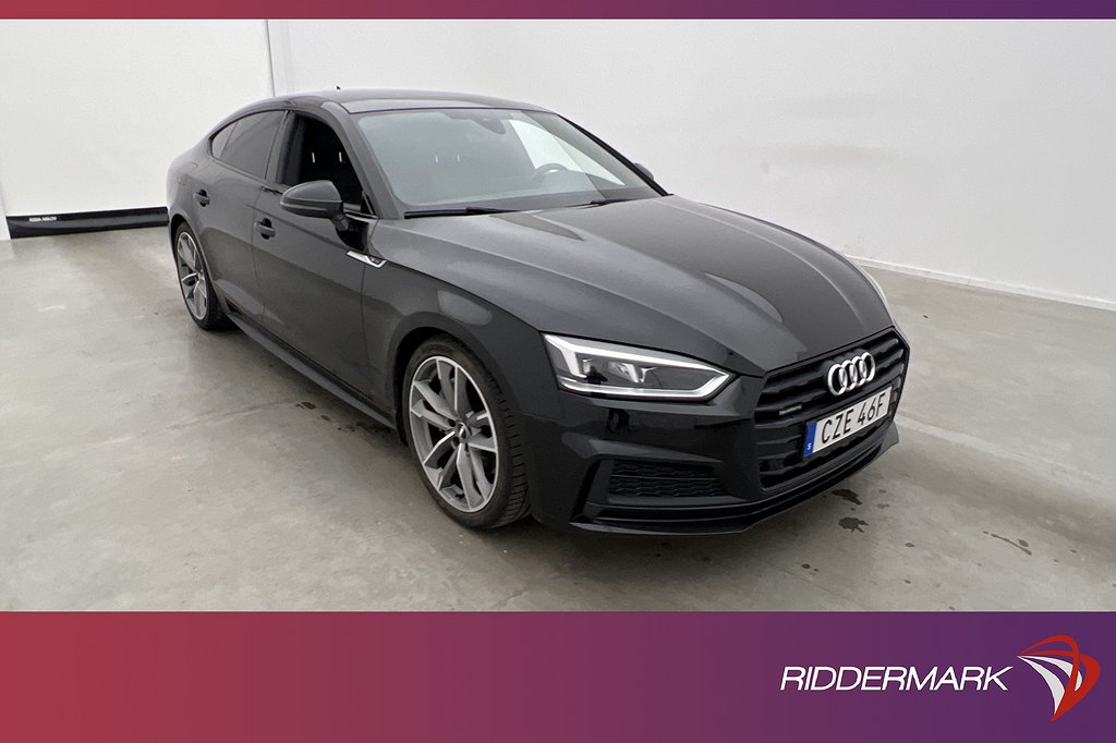 Audi A5 Sportback 45 TFSI Q 245hk S-Line Panorama Halvskinn