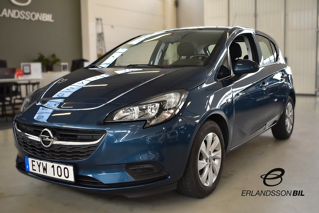 Opel Corsa 5-dörrar 1.4 Euro 6 P-SENSOR NY BESIKTIGAD RATT.V
