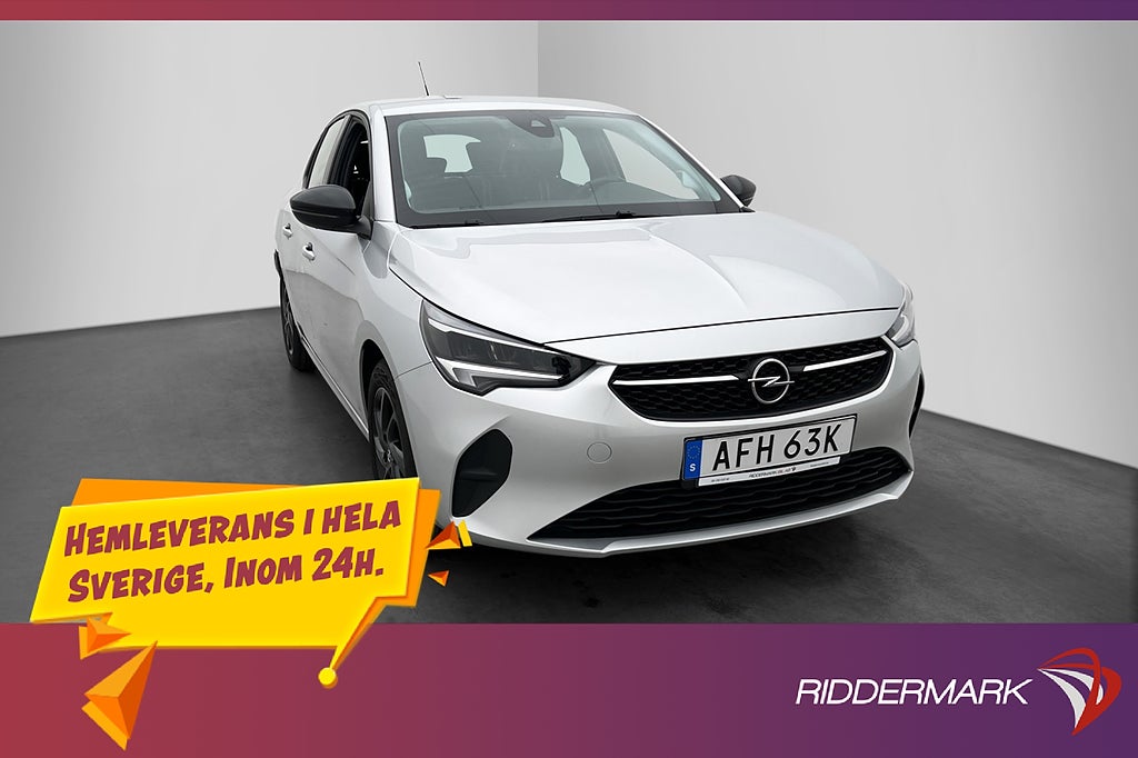Opel Corsa 1.2 75hk Kamera Rattvärme CarPlay P-Sensorer